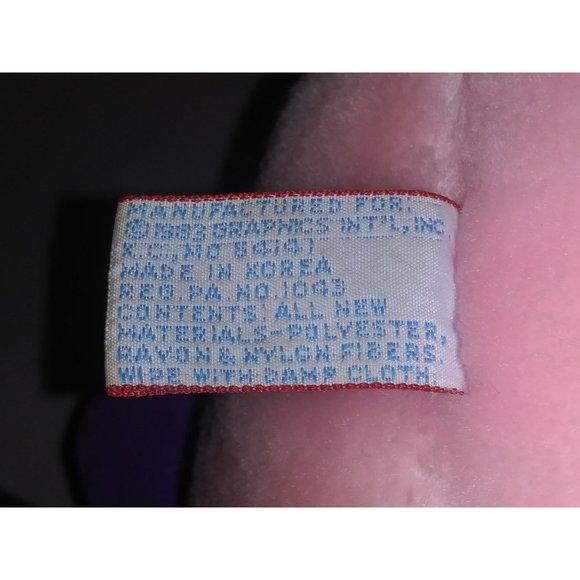 VTG Heartline Pink Flamingo Stuffed Plush Green Eyed Purple Wing Flamingo 1983 - Picture 10 of 12